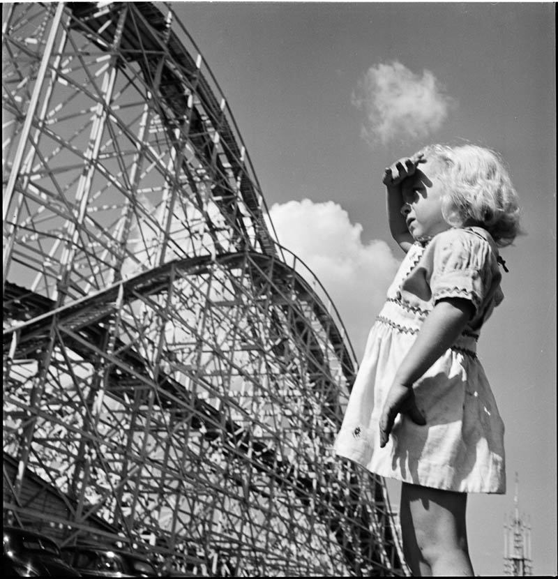 Young Girl at Palisades Amusement Park – 1946