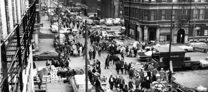 Vintage: Open-air bazaar in Chicago