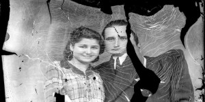 Broken Glass-Plate Portraits from Romania (1940s)