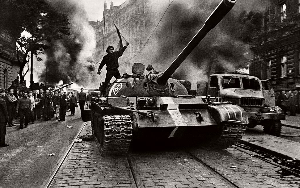 CZECHOSLOVAKIA. Prague. August 1968. Warsaw Pact tanks invade Prague.