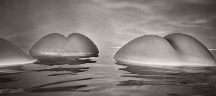 Black and White Nude Icebergs by Harry Fayt