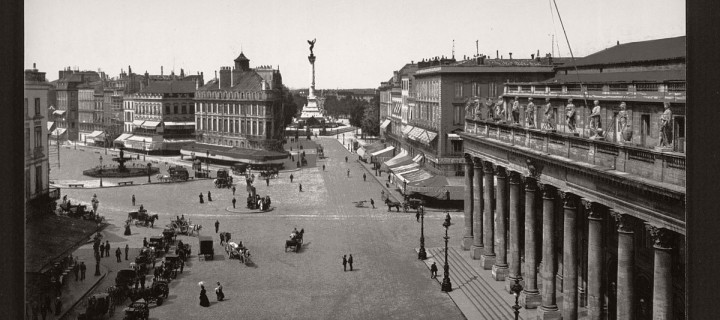 Historic B&W photos of Bordeaux, France (19th century)