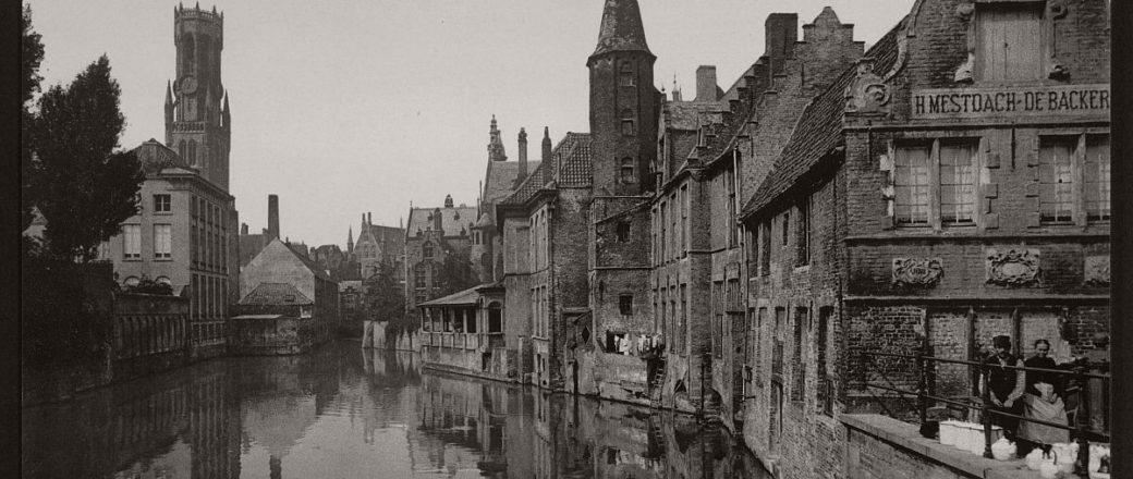 Historic B&W photos of Bruges, Belgium (19th Century)