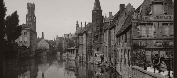 Historic B&W photos of Bruges, Belgium (19th Century)