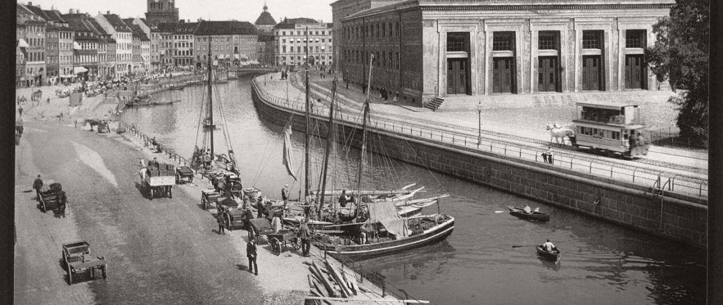 Historic B&W photos of Copenhagen, Denmark, late 19th Century
