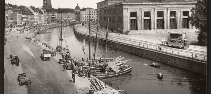 Historic B&W photos of Copenhagen, Denmark, late 19th Century