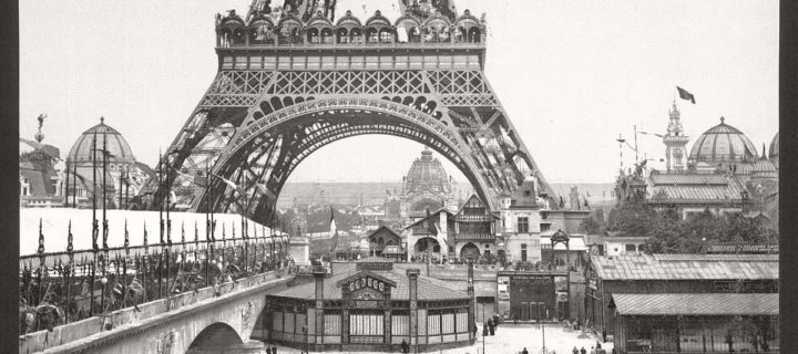 Historic B&W photos of Paris, France, late 19th Century