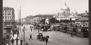 Historic B&W photos of St. Petersburg, Russia in the 19th Century