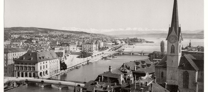 Historic B&W photos of Zurich, Switzerland (19th century)