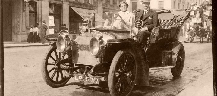 Historic Edwardian era Glass Plate photos of Automobiles (1900s)