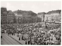 Vintage: Altstadt, Dresden, Saxony, Germany in the late 19th Century