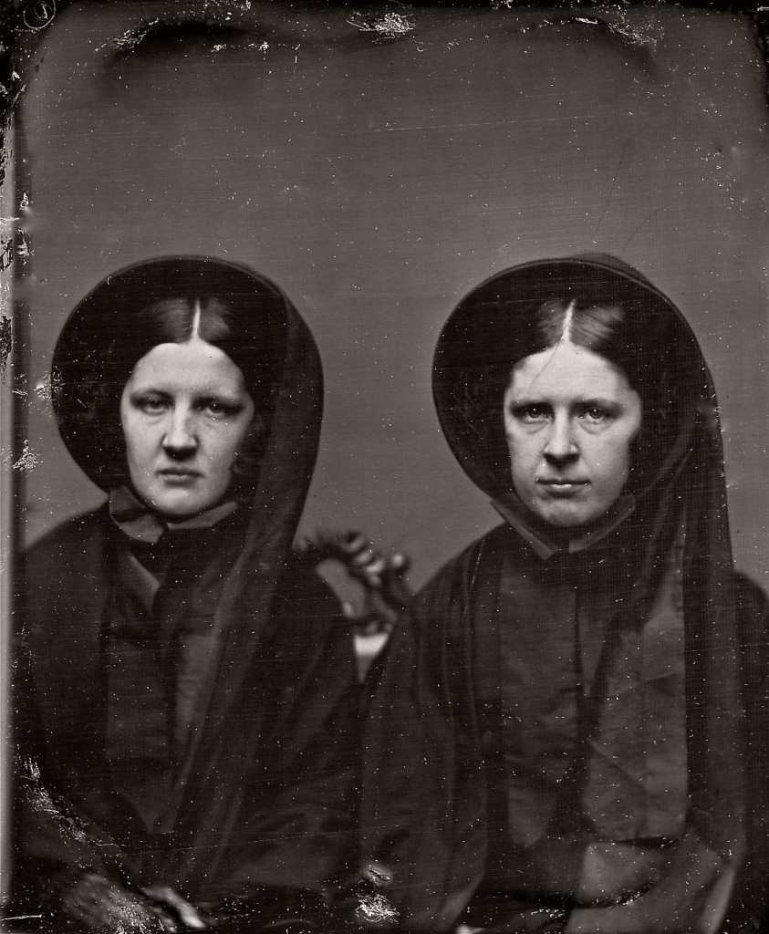 Vintage Daguerreotypes of widows in mourning (Victorian