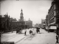 Vintage Glass Plate images of Streets from Sydney City (1900s)