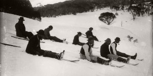 Vintage Glass Plate negatives of Snow in Australia (1900s)