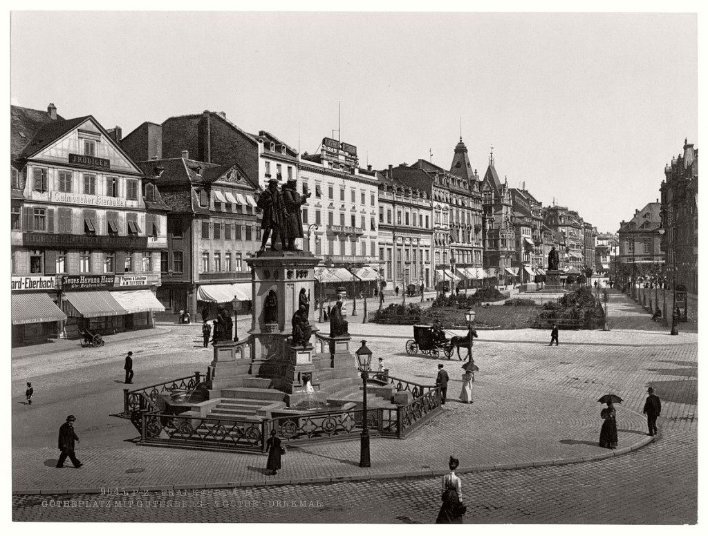 Vintage: historic photos of Frankfurt am Main, Germany in the late 19th ...