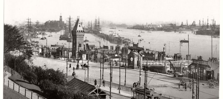 Vintage: historic photos of Hamburg, Germany in the late 19th Century
