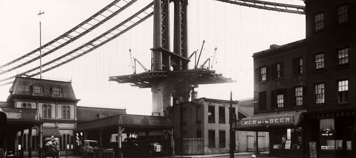 Vintage: Manhattan Bridge Under Construction (New York, 1903-1909)