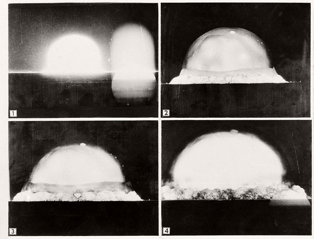 This is a rare set of Viewmaster reels showing ATOMIC BOMB TESTS in 3D!  First reel shows the preparation for atomic tests, the second ree