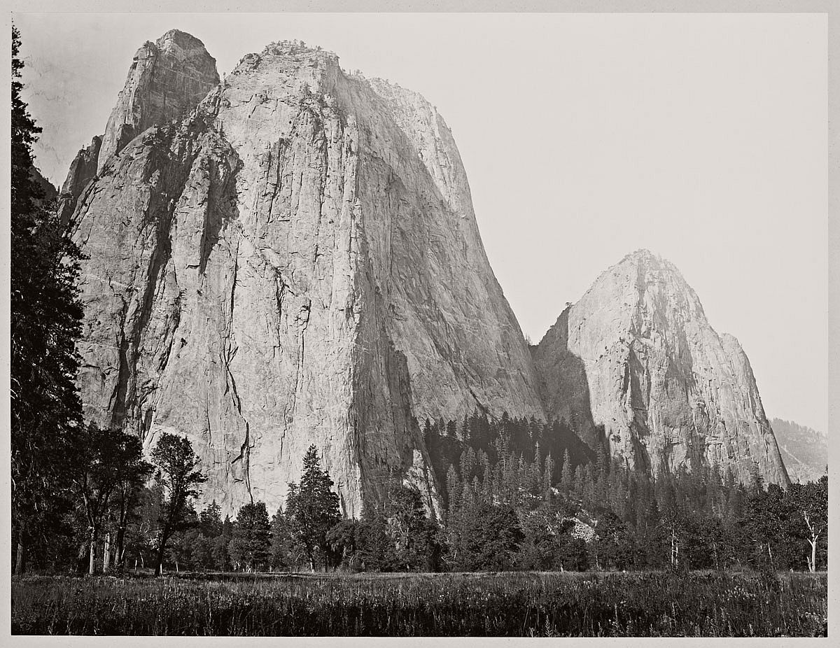 Carleton Watkins (U.S.A., 1829-1916) Cathedral Rocks, 2630 ft., Yosemite 1865-1866
