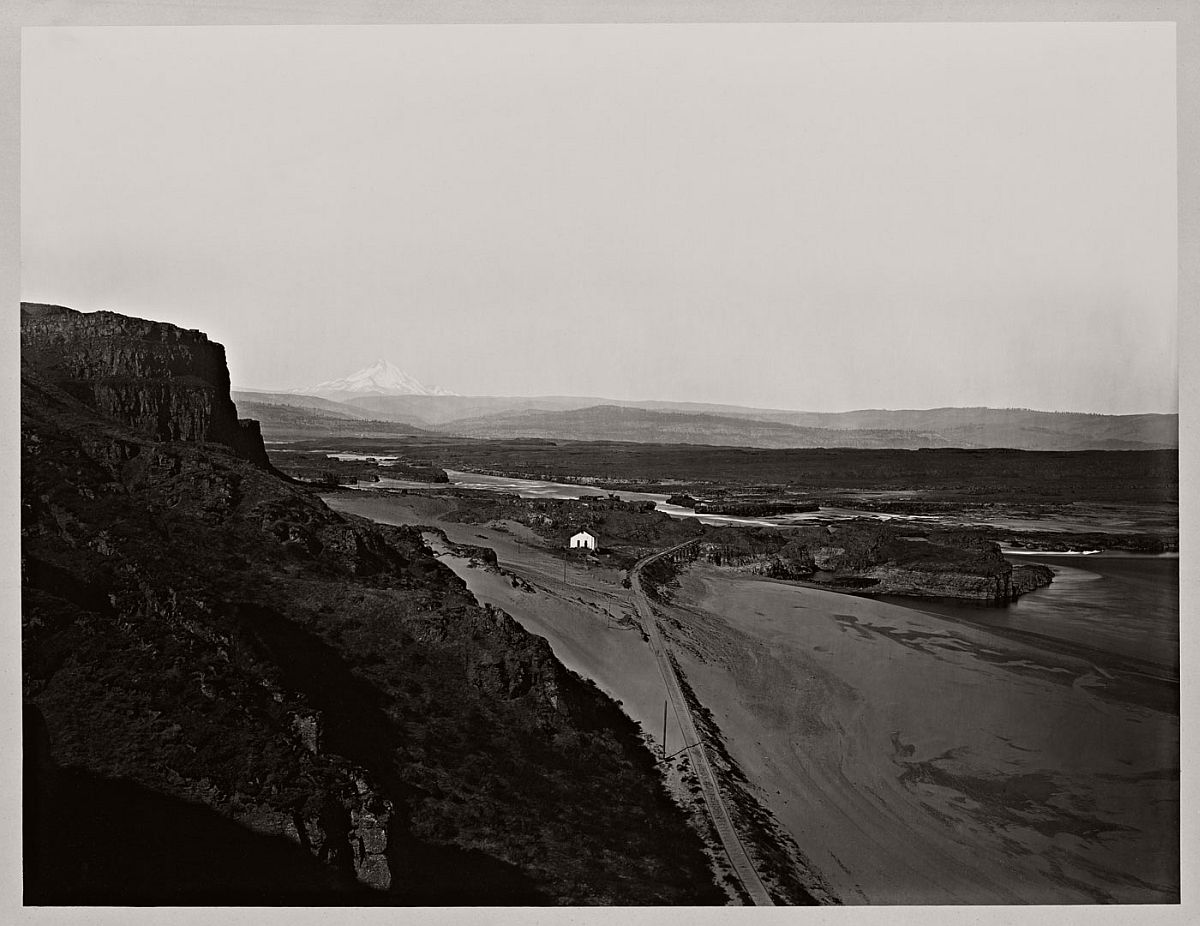 Carleton Watkins (U.S.A., 1829-1916) Mt. Hood and the Dalles, Columbia River 1867