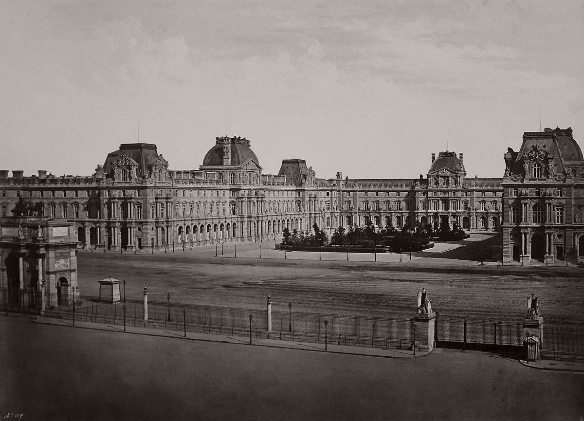 Edouard Baldus Le Nouveau Louvre c. 1857