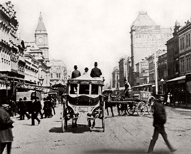 Swanston Street, Melbourne, ca. 1890s