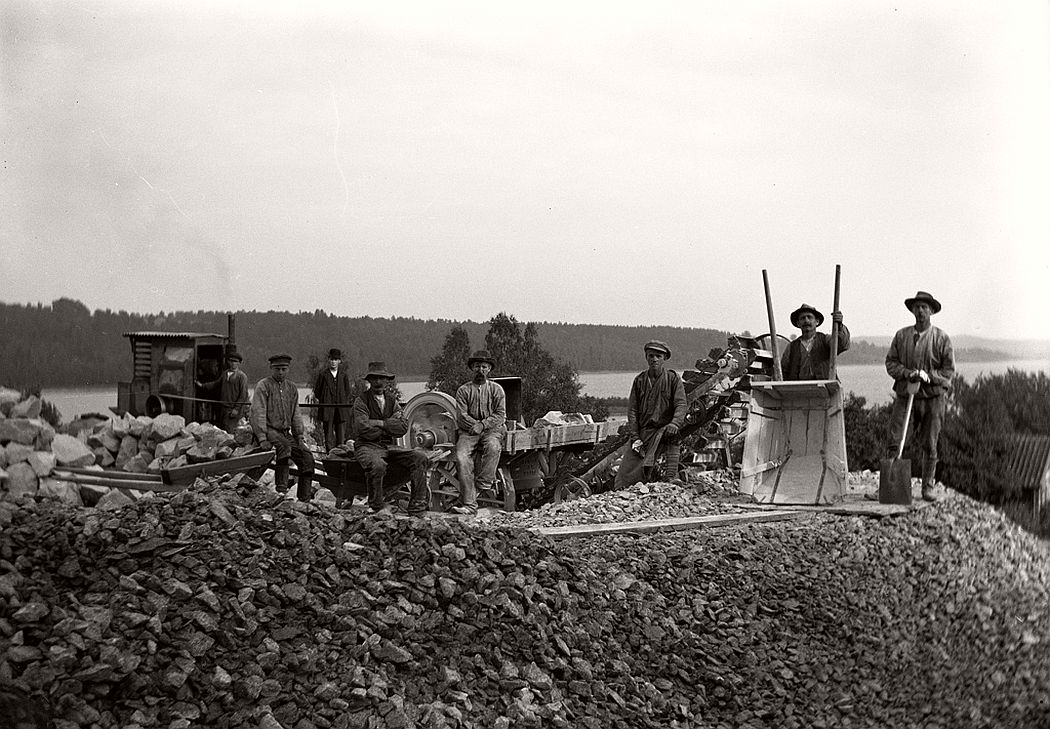 Stone crusher in Stjärneborg, 1914.