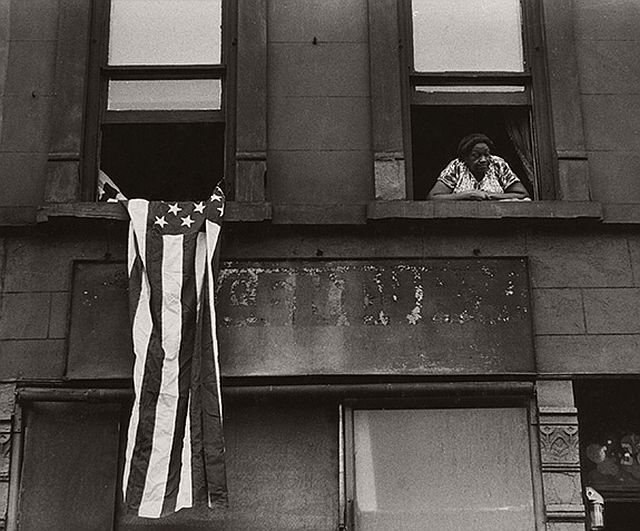 Beuford Smith, Flag Day, Harlem, 1976