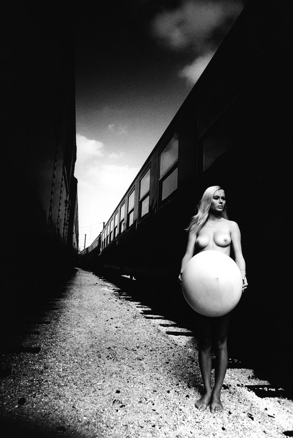 Francis Giacobetti Untitled (Nude with Train), 1960-1970