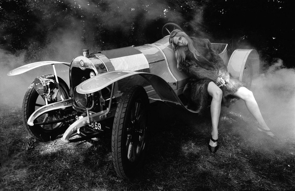 Francis Giacobetti Untitled (Model with Antique Car), 1960-1970