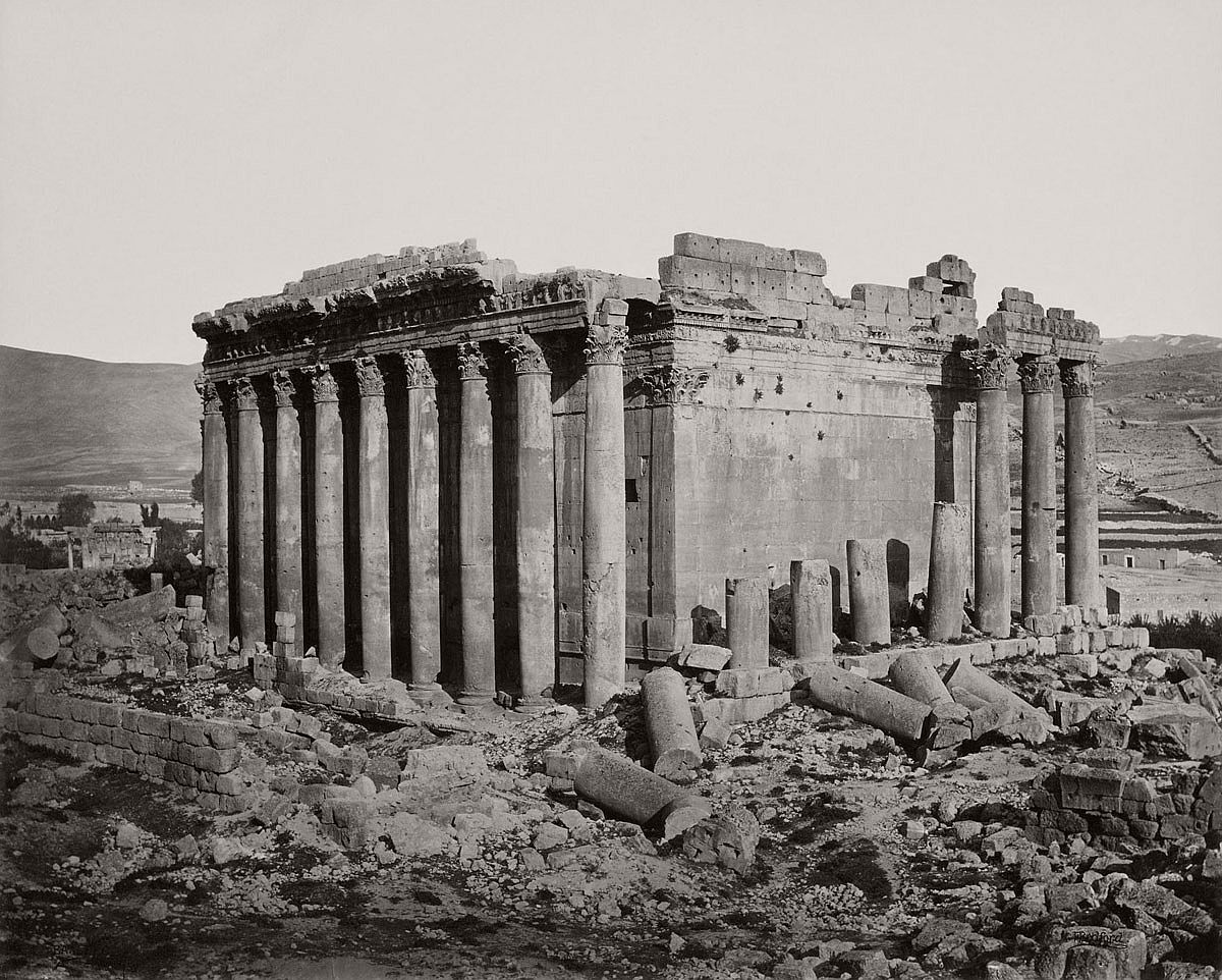 Francis Bedford (1815-94) (photographer) The Temple of Jupiter from the north west [Baalbek, Lebanon] 3 May 1862