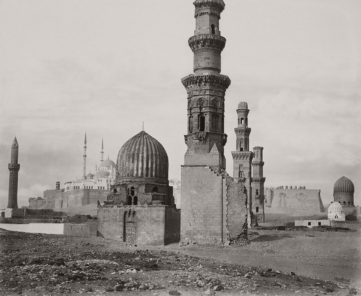 Francis Bedford (1815-94) (photographer) Tower of Galata and part of Turkish burial ground [Istanbul, Turkey] 21 May 1862