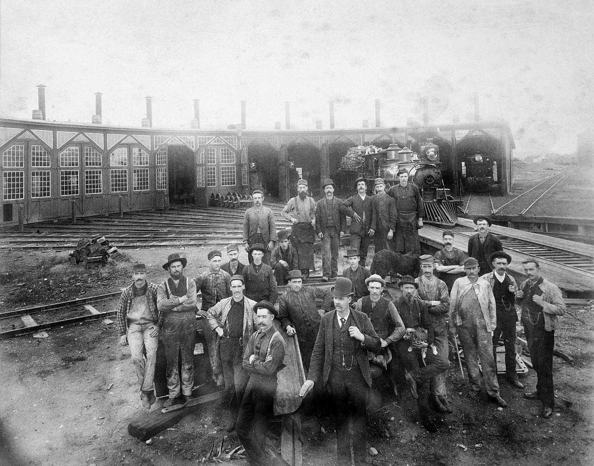 Canadian Pacific Railway crew at Donald, British Columbia. Date: [ca. 1887-1889]