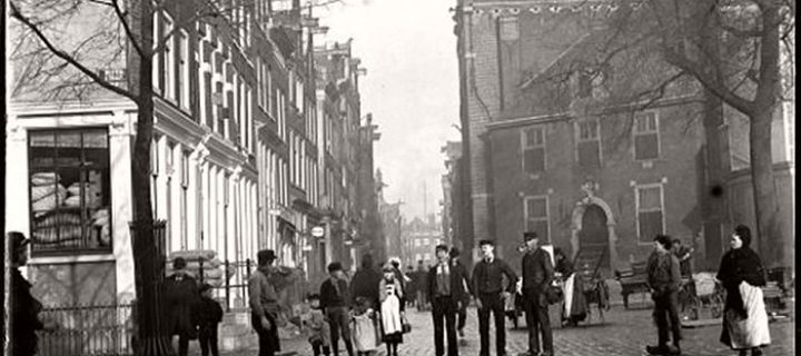 Vintage: Amsterdam in Victorian Era by Jacob Olie (1890s)