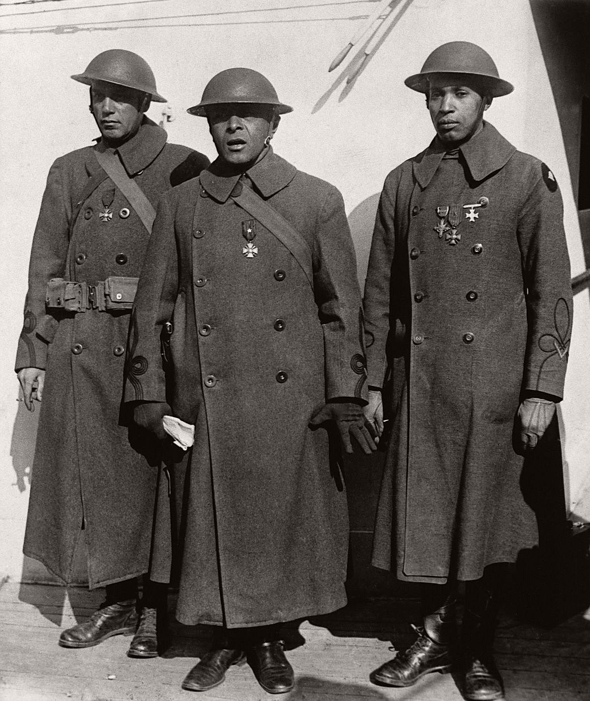 Wwi Harlem Hellfighters Namerican Soldiers Of The 369Th 