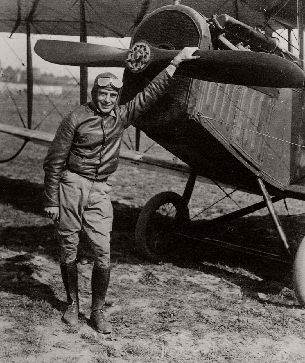 Airmail pilot Eddie Gardner, 1918
