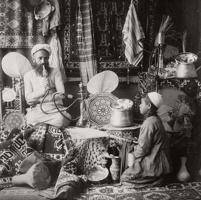 Cairo antique seller in the 1880s