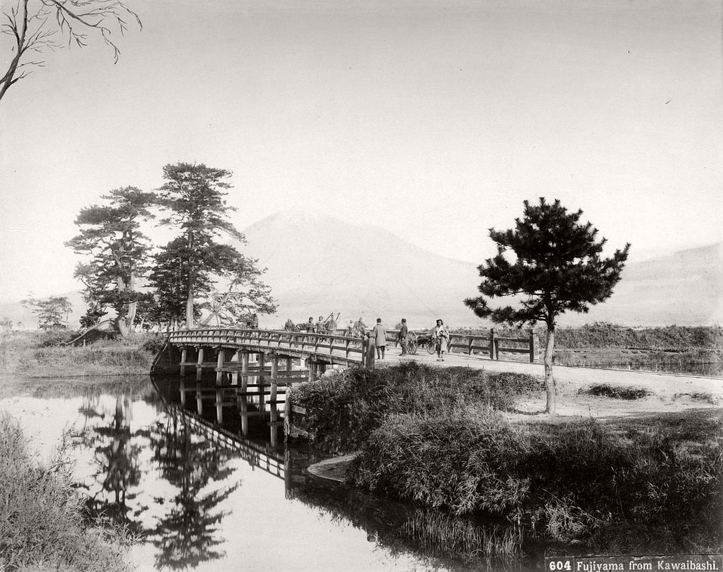 Mount Fuji from Kawaibashi, ca. 1870