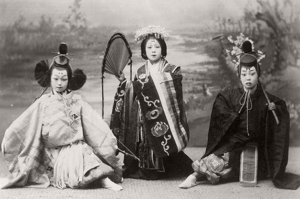 Three young dancers, ca. 1870