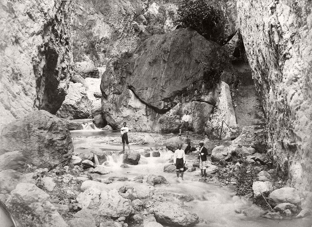 Cane River Falls, Jamaica in 1890