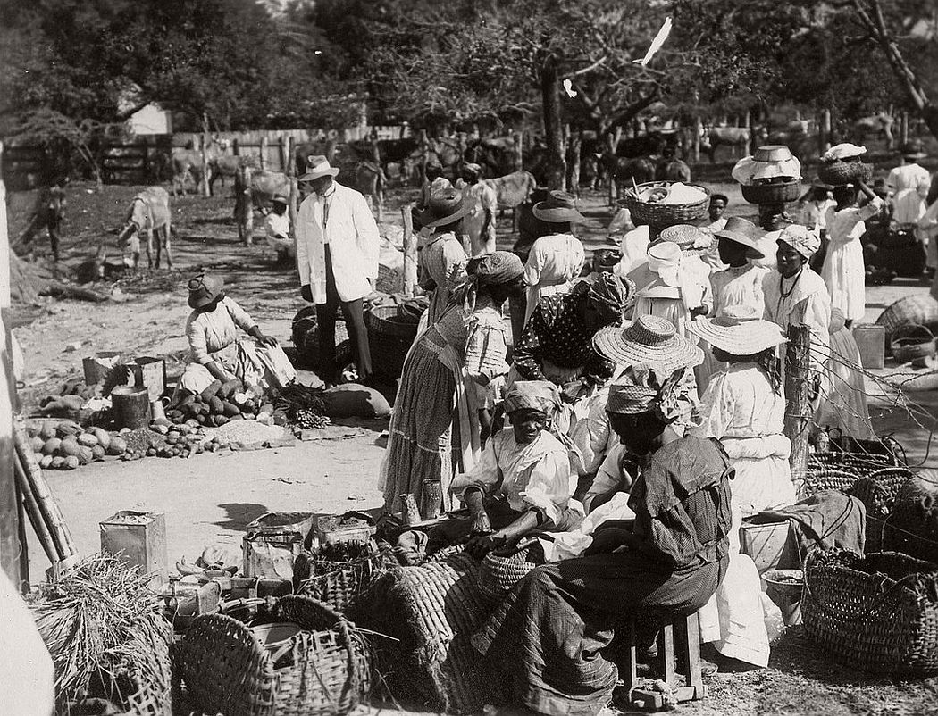 Country market, Jamaica, ca. 1890s