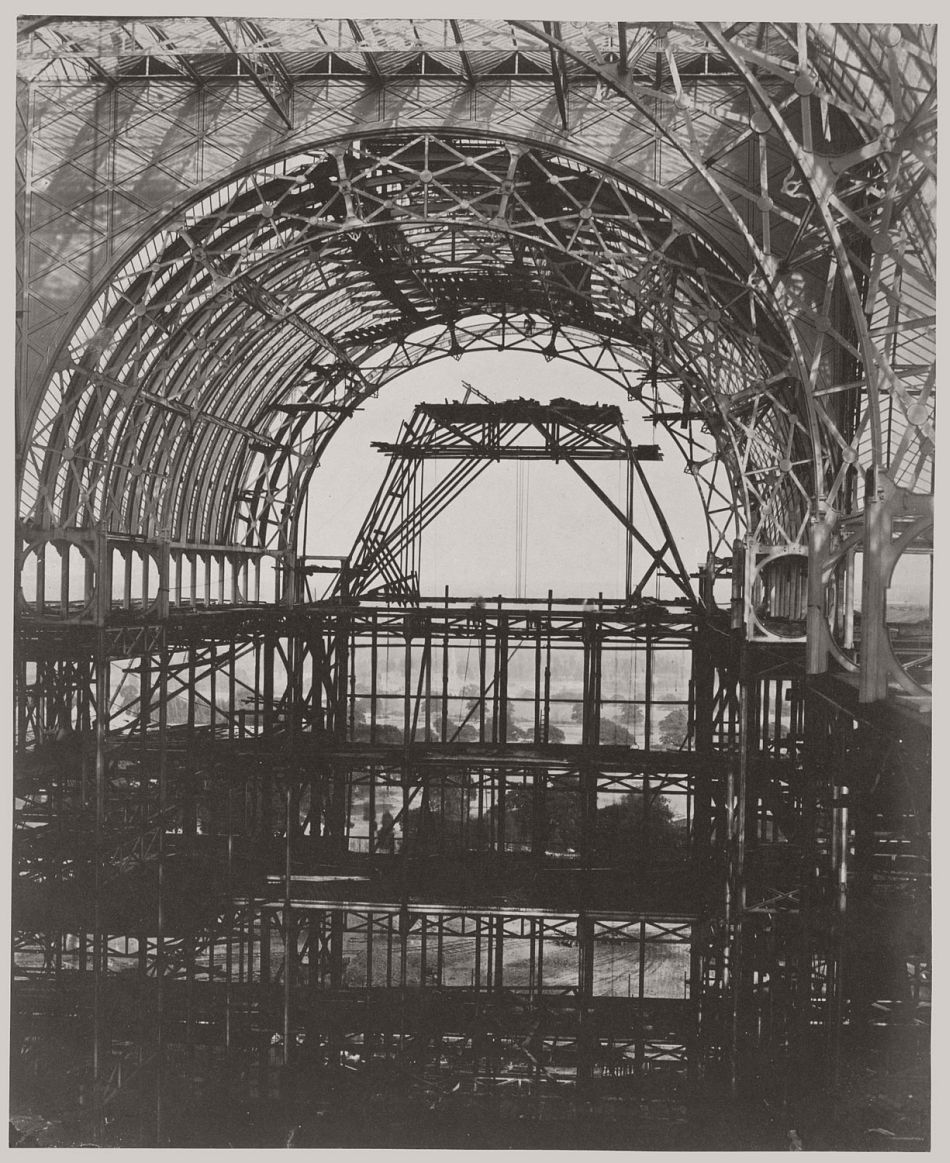 Progress of the Crystal Palace at Sydenham, 1854