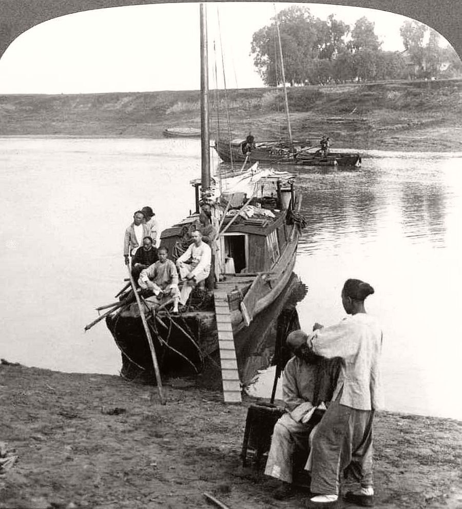 Vintage: Boats of Old China (Junks) in the 1900s