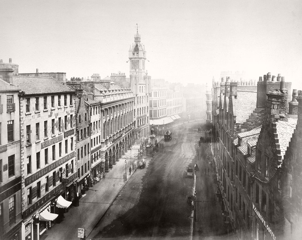 Trongate from Tron Steeple, Glasgow, 1868-71