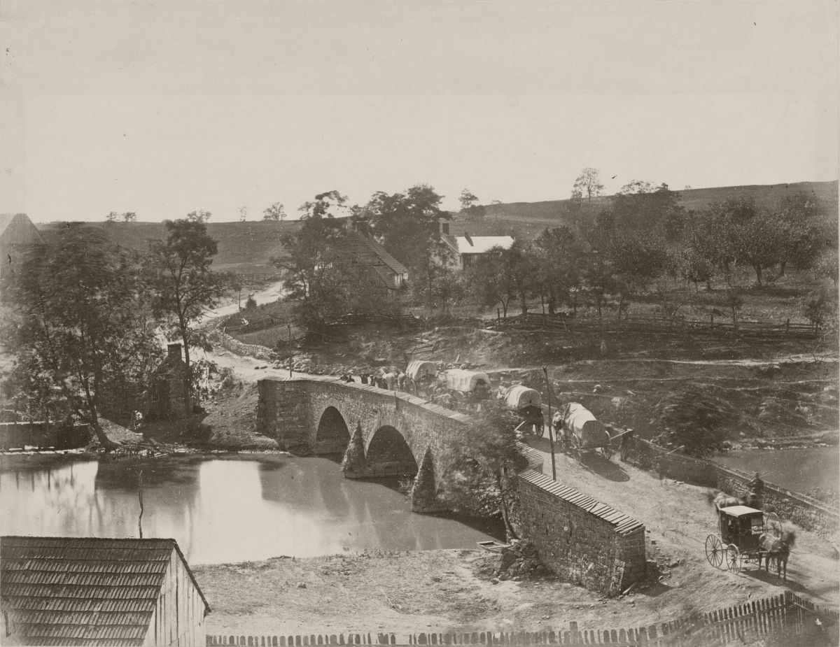 Middle bridge over Antietam Creek, September 1862.