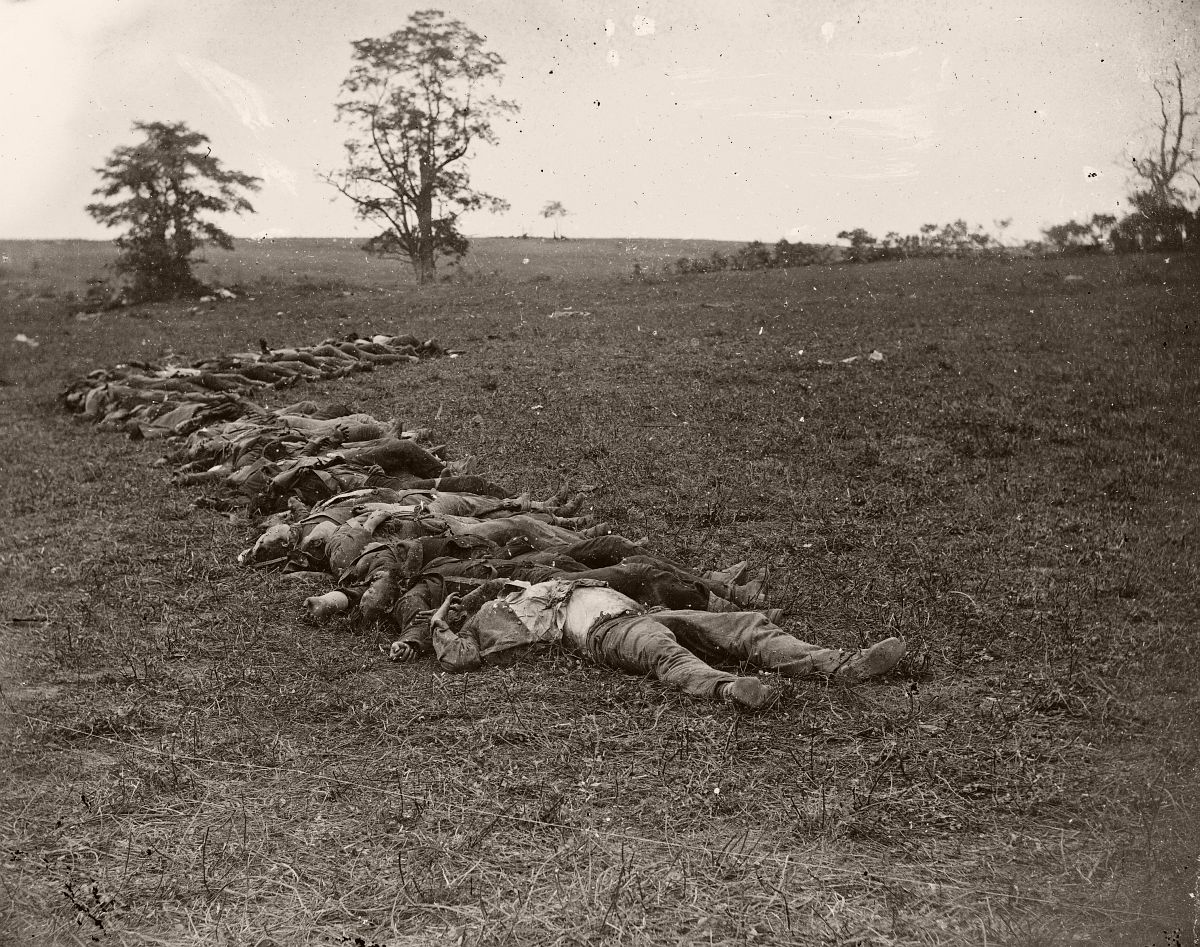 Confederate dead at Antietam 1862
