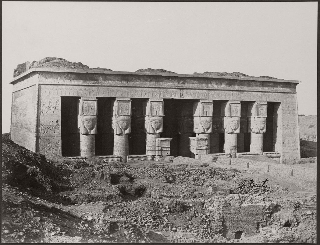 Temple a Denderah, Egypt, circa 1870