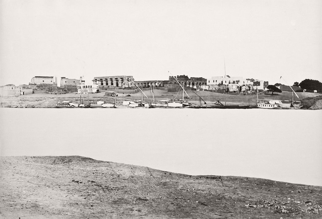 Town Of Luxor, Egypt, circa 1870