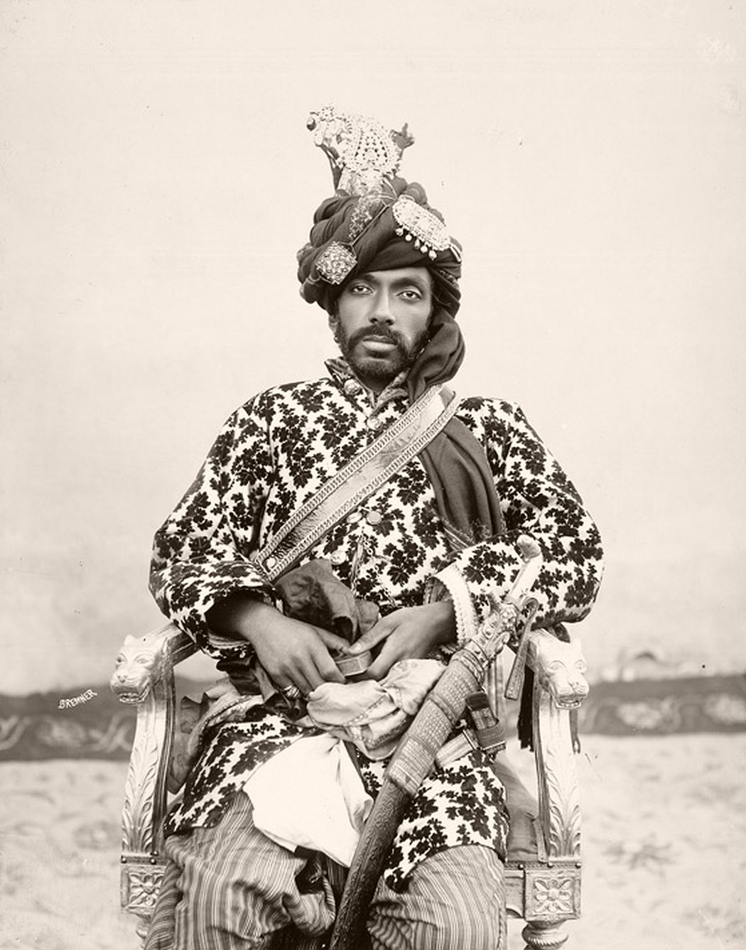 Sir Mir Mohammad Khan, Khan (ruling chief) of Kalat (in Baluchistan), c. 1894