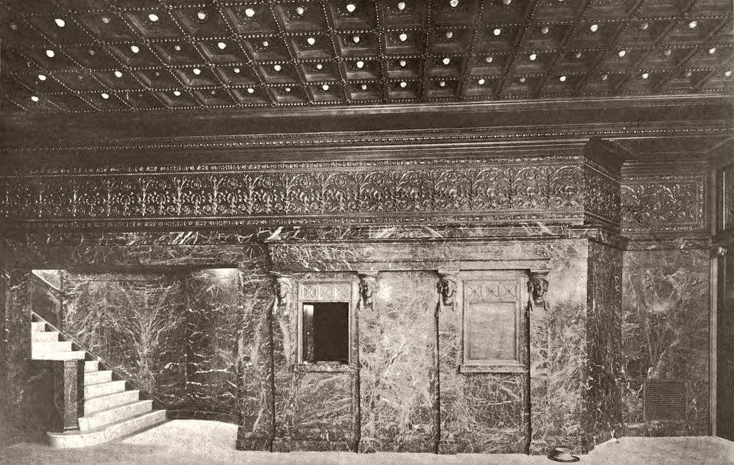 Hudson Theatre box office, 1904